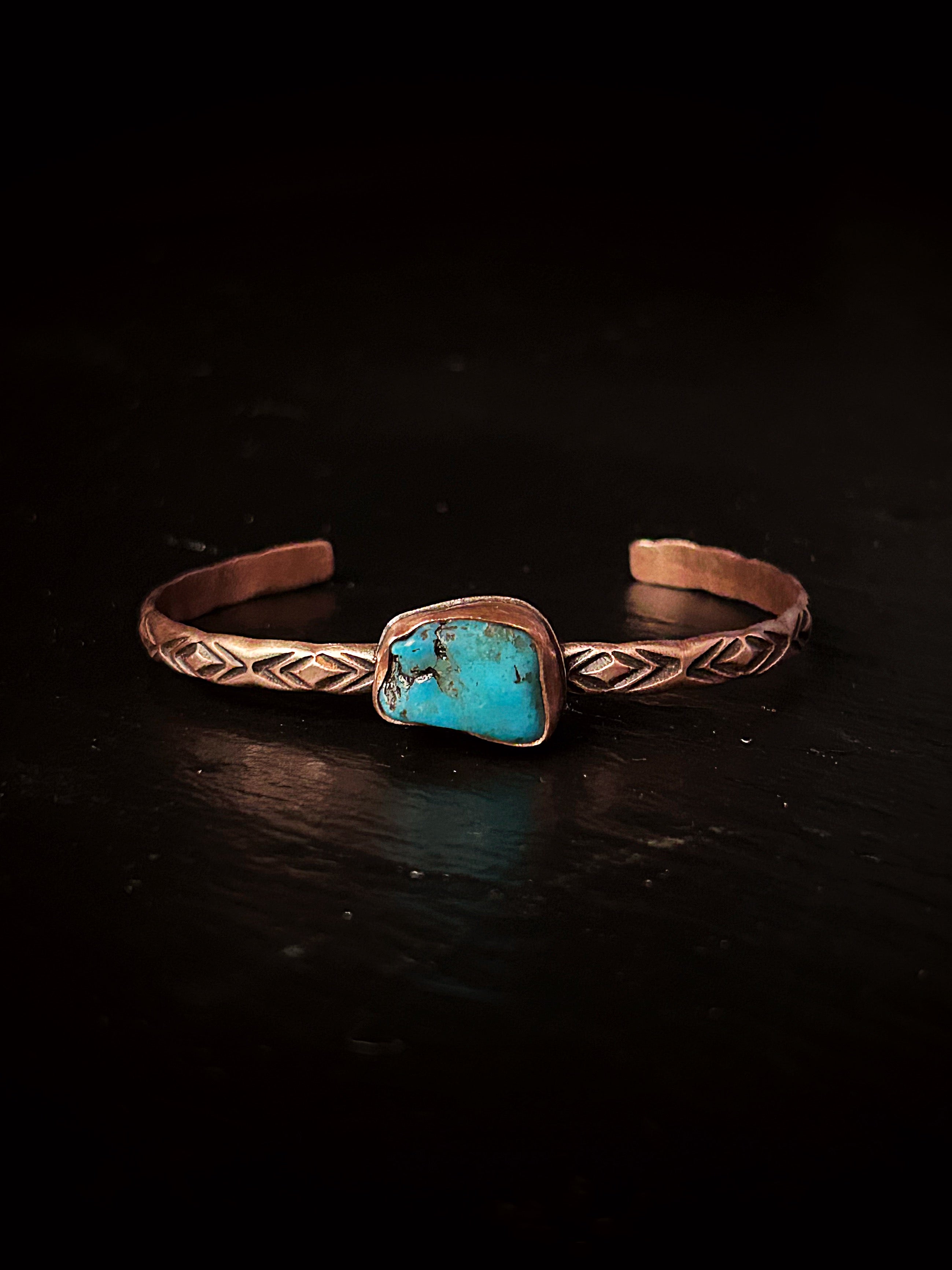 Copper Turquoise Bracelet