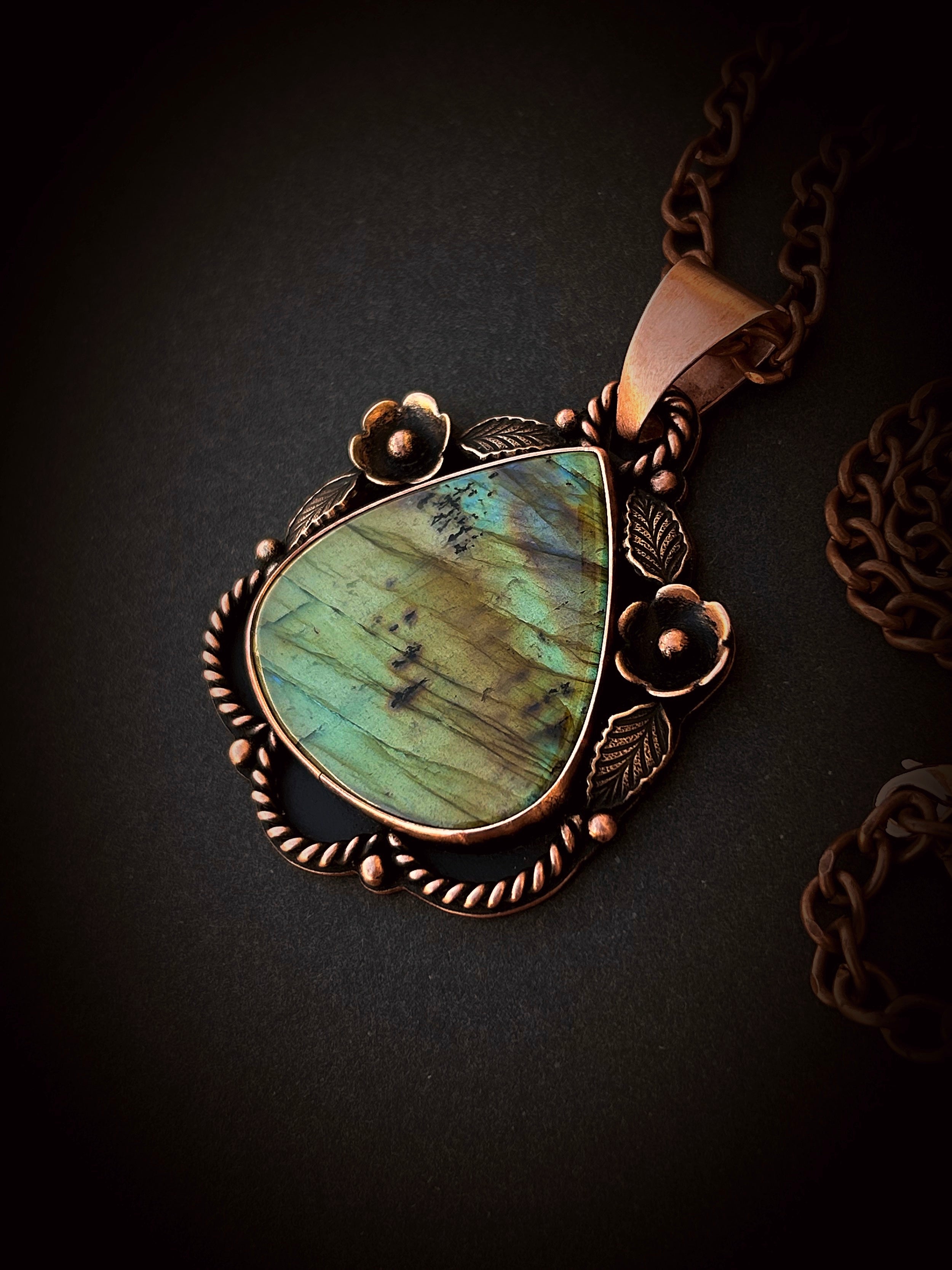 Copper Labradorite Necklace