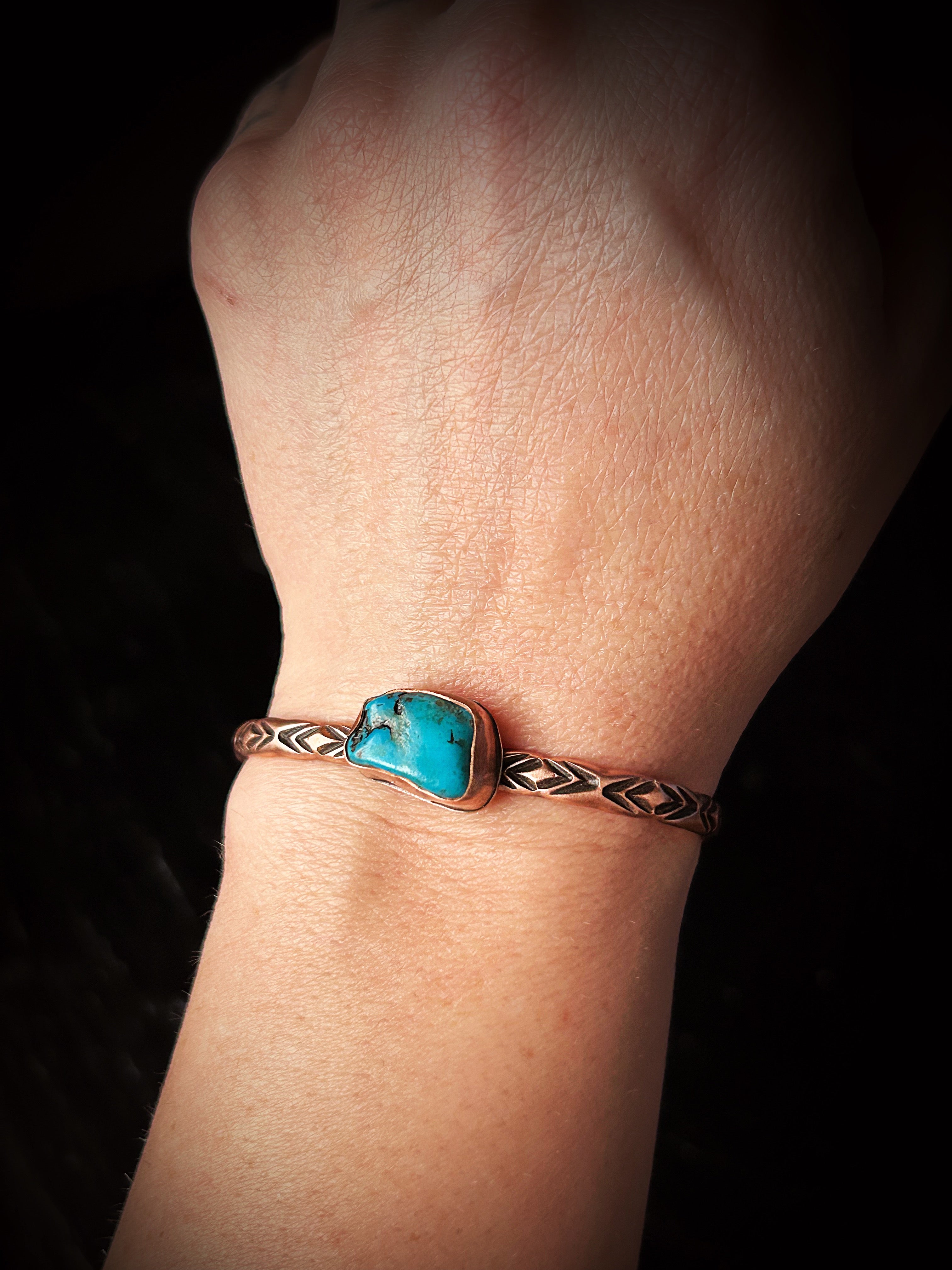 Copper Turquoise Bracelet