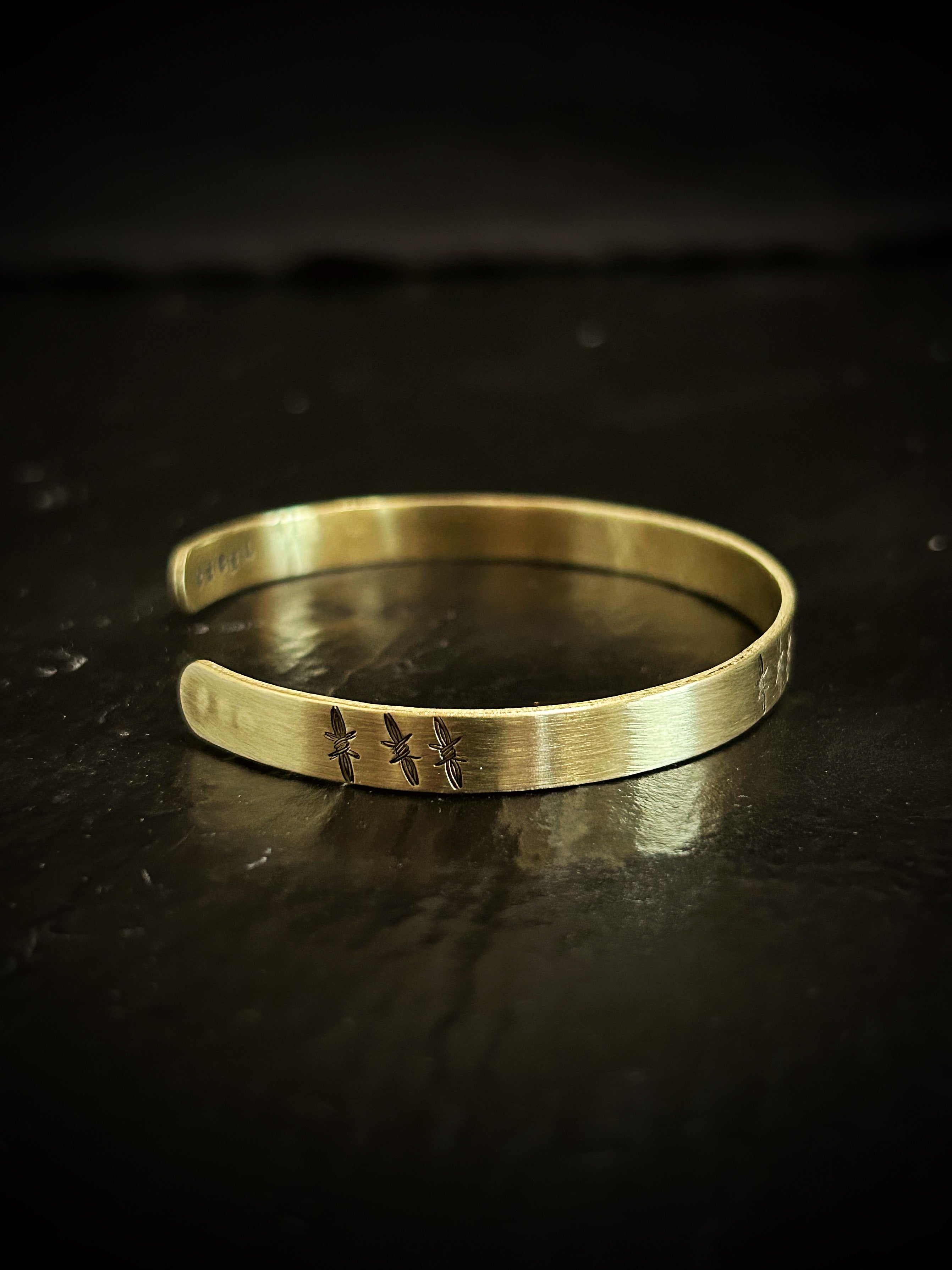 Brass Barbed Wire Bracelet