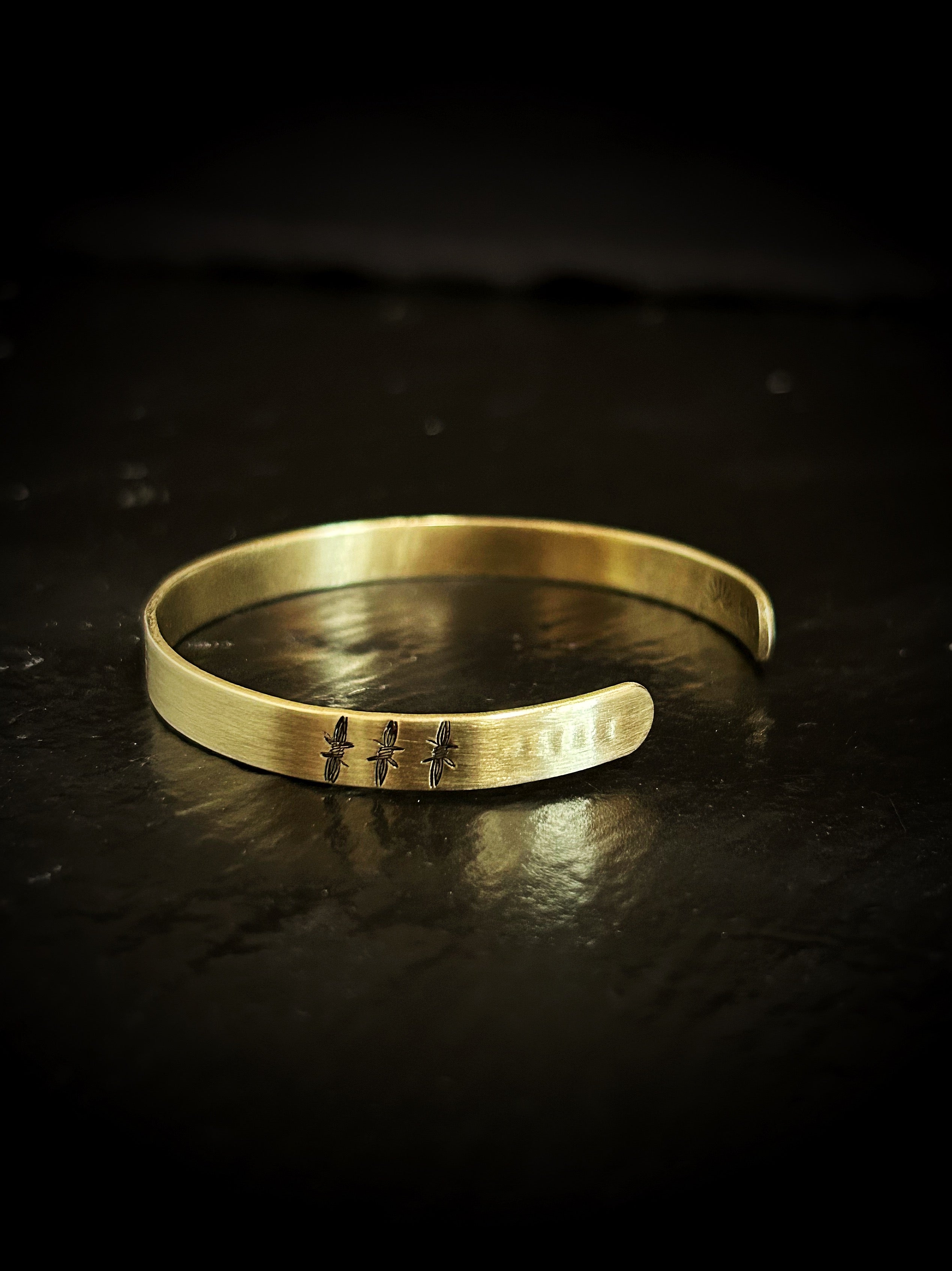 Brass Barbed Wire Bracelet