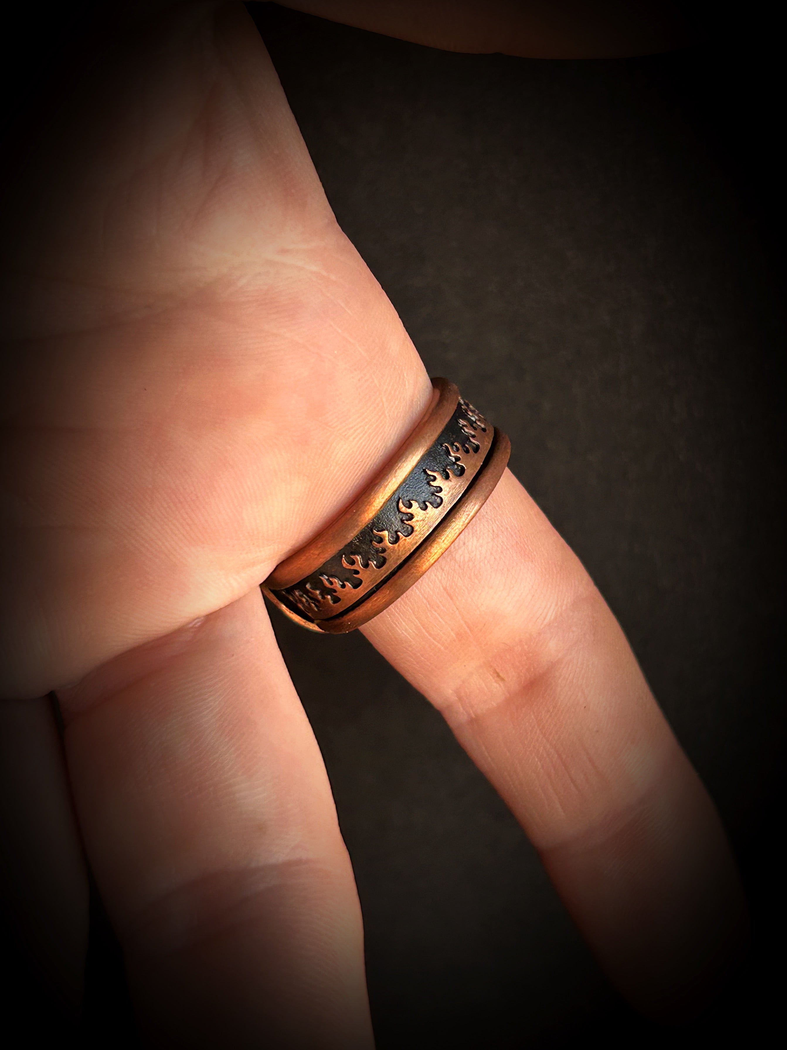 Copper Red Jasper Ring Size 10