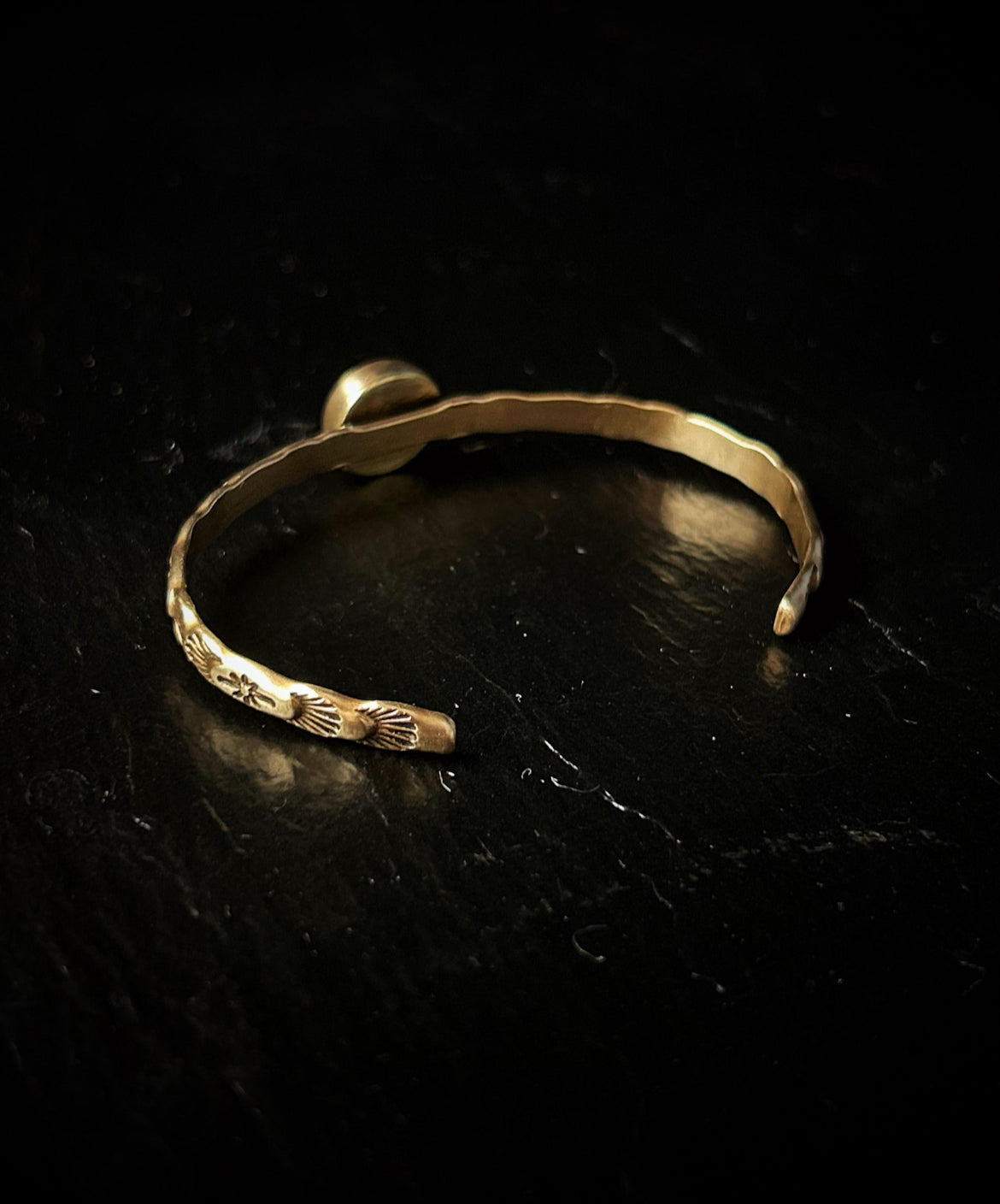 Brass Amethyst Bracelet