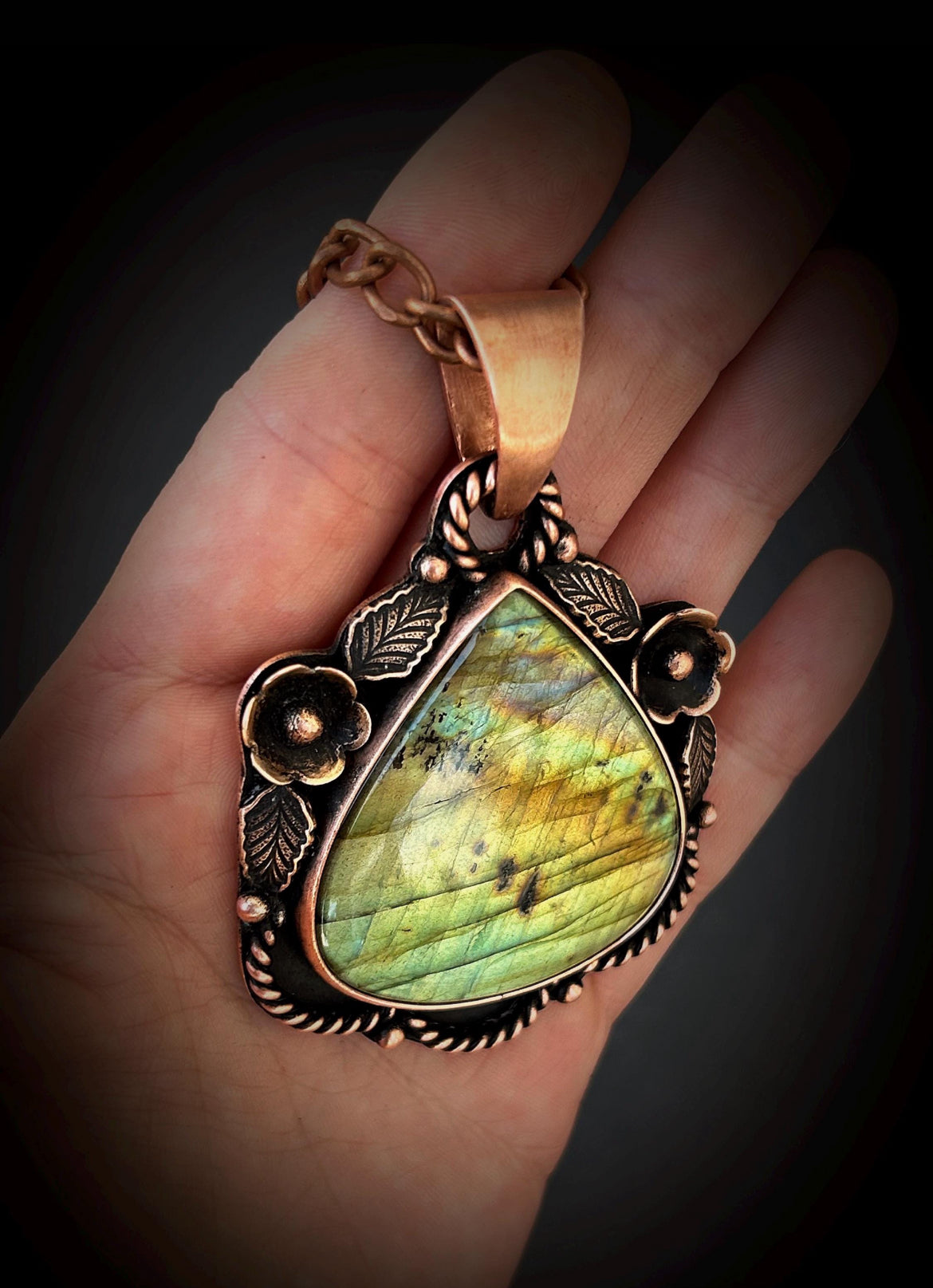 Copper Labradorite Necklace