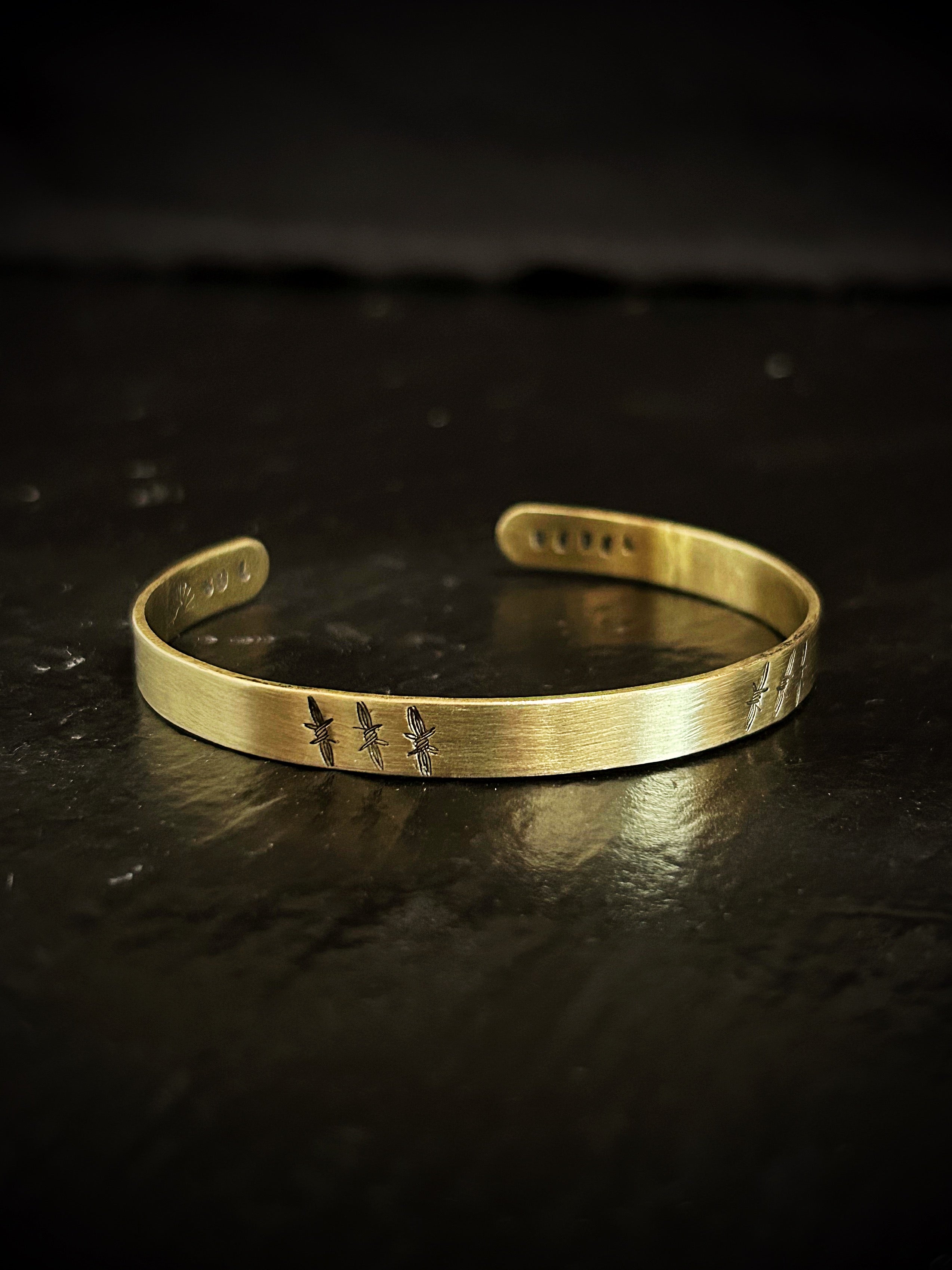 Brass Barbed Wire Bracelet